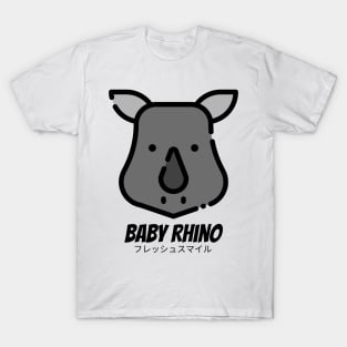 Baby Rhino Grey Horn T-Shirt